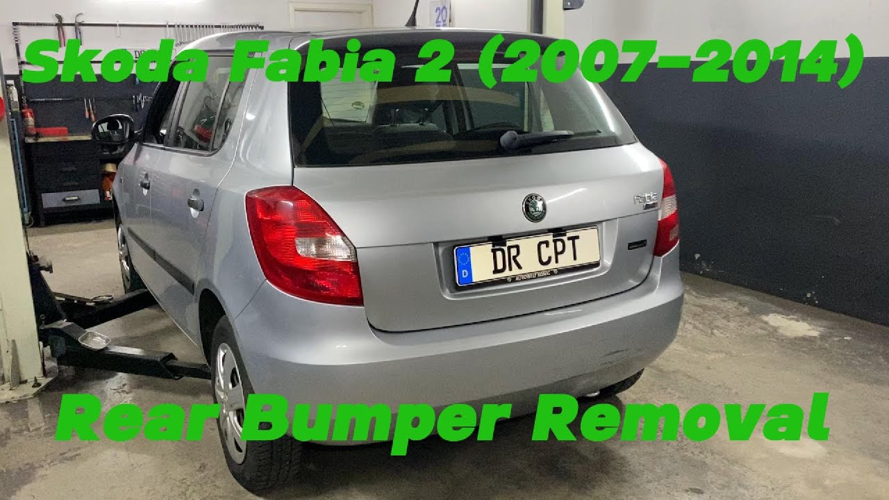 SKODA FABIA REAR BUMPER REMOVAL HOW TO REMOVE REAR BUMPER SKODA FABIA 2 Stoßstange AUSBAUEN DIY