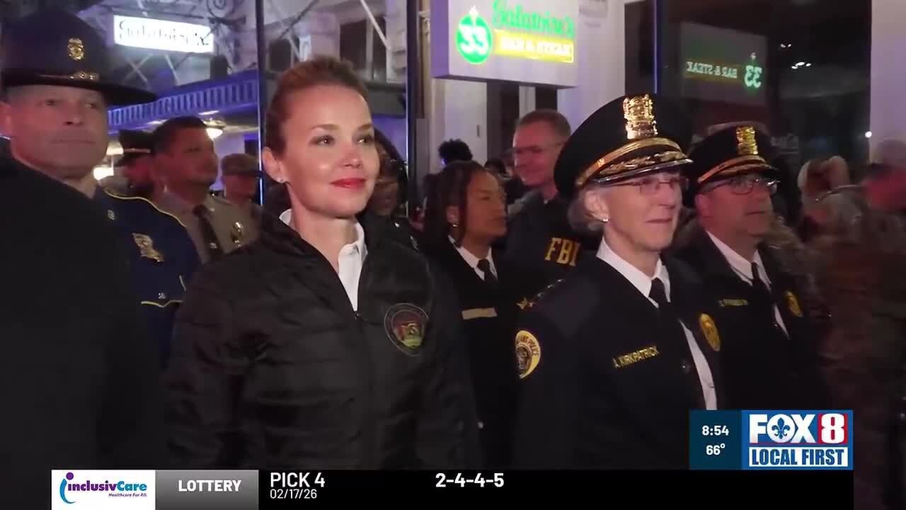 New Orleans officials sweep Bourbon Street at midnight to end Mardi Gras