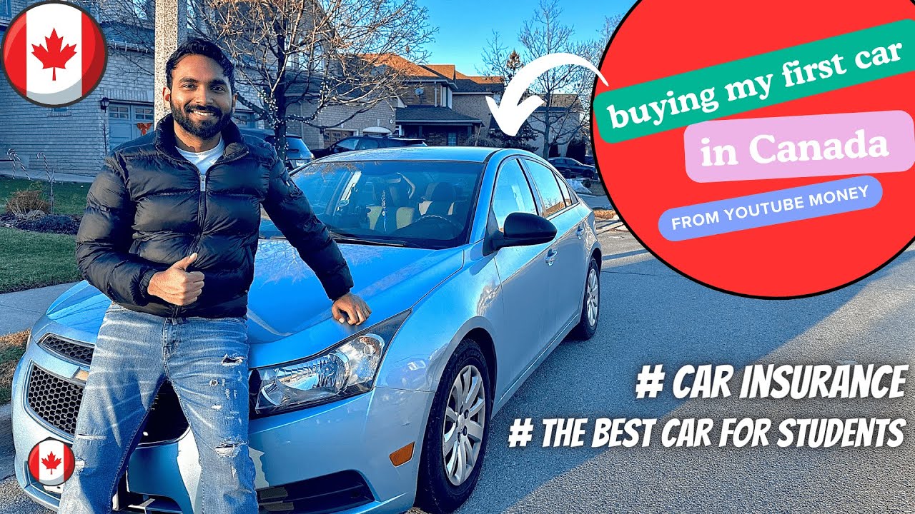 BUYING MY FIRST CAR FROM YOUTUBE MONEY IN CANADA||CAR INSURANCE AND PRICE IN CANADA || BEST CAR