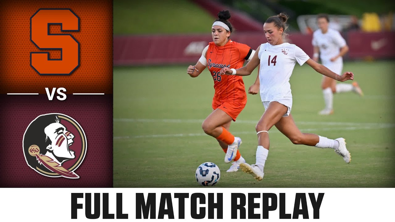 Syracuse vs. Florida State Full Match Replay | 2024 ACC Women's Soccer