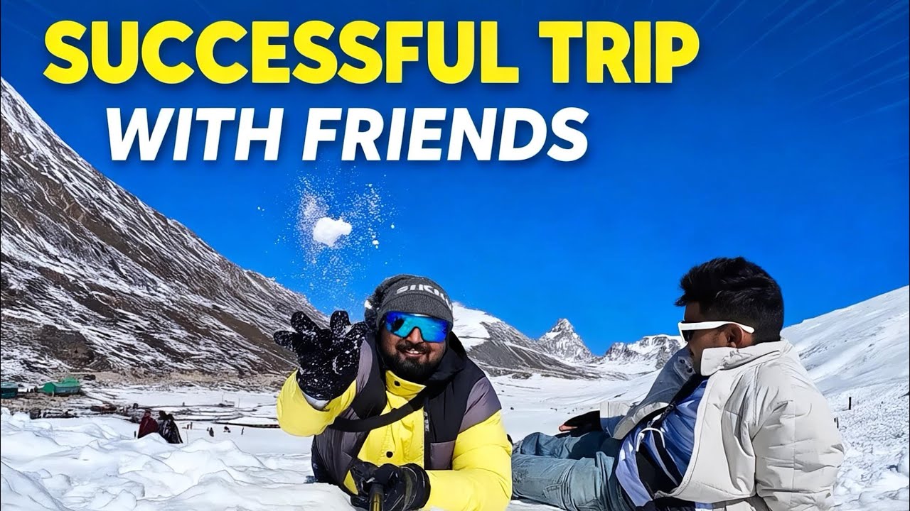 Trip successful with friends🤩| Lachung to Zero point📍| Advanture and Fun😆 #zeropoint #sikkim 
