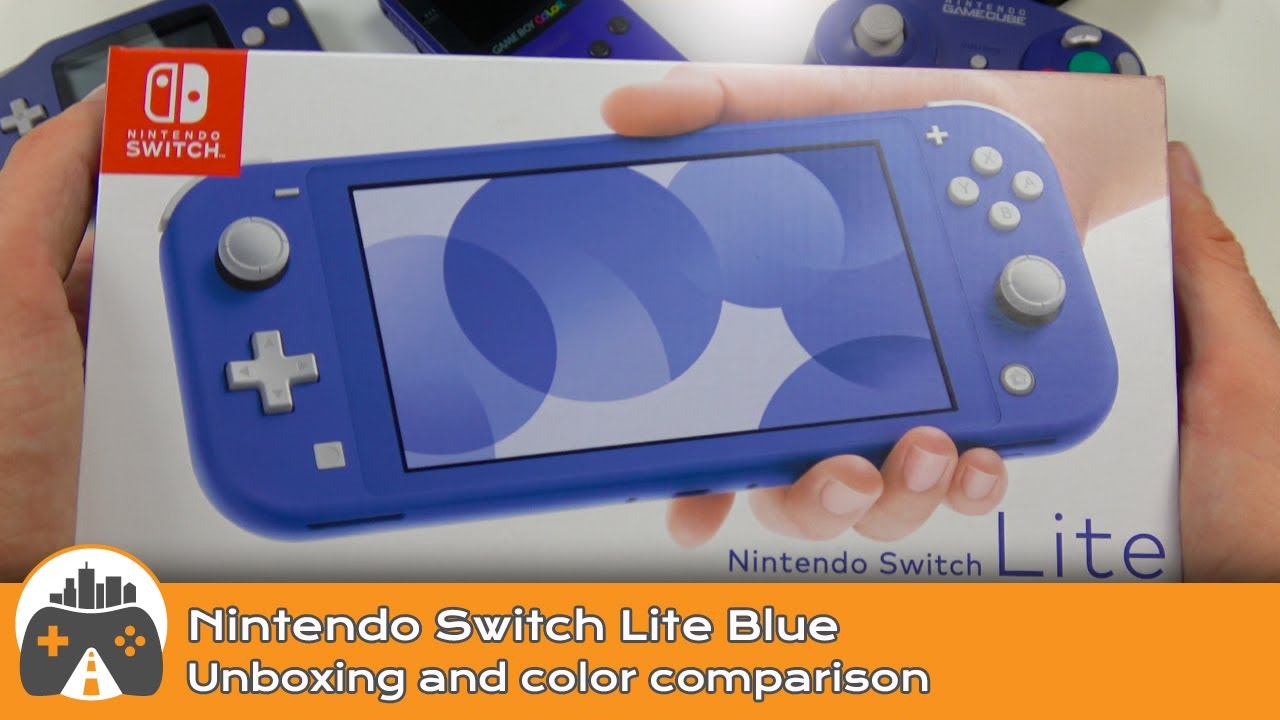 [Nintendo Switch Lite Blue] Unboxing and Color Comparison