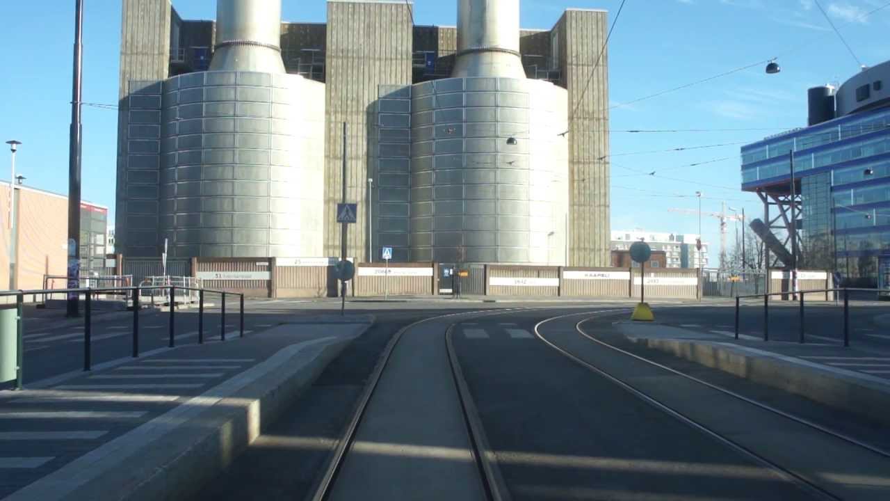 Helsinki tram ride: 8 Jätkäsaari - Töölö