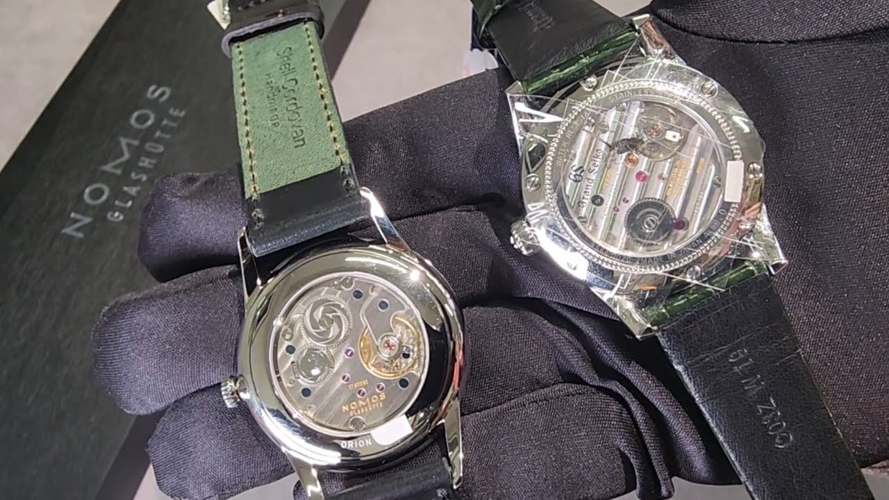 德國錶 vs. 日本錶 ; Nomos , Grand Seiko 打磨水平的比較
