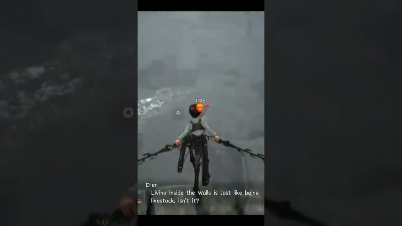 jumping off a building then transform - AOT 2