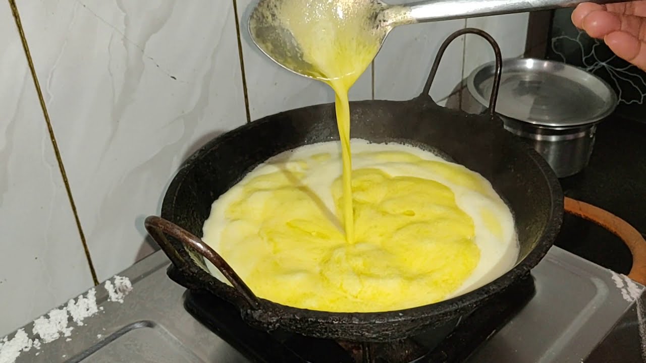 நெய் காய்ச்சுவது எப்படி - Ghee preparation in Tamil
