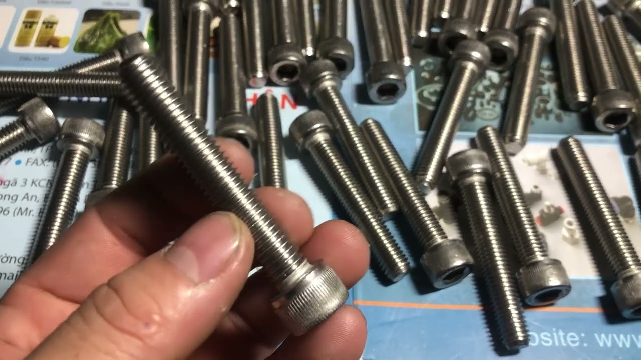BÙ LÔNG LỤC GIÁC INOX 304 DIN 912 - NHÀ CUNG CẤP ĐẦY ĐỦ HÀNG.
