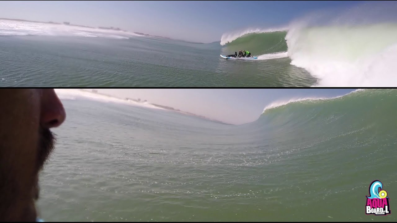 Big wave surfing with supsquatch in Hossegor GOPRO POV