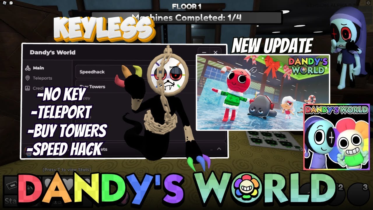Скрипт Dandy&rsquo;s World *БЕЗ КЛЮЧА* | Автоматическая ферма, режим Бога | Скрипт для Roblox
