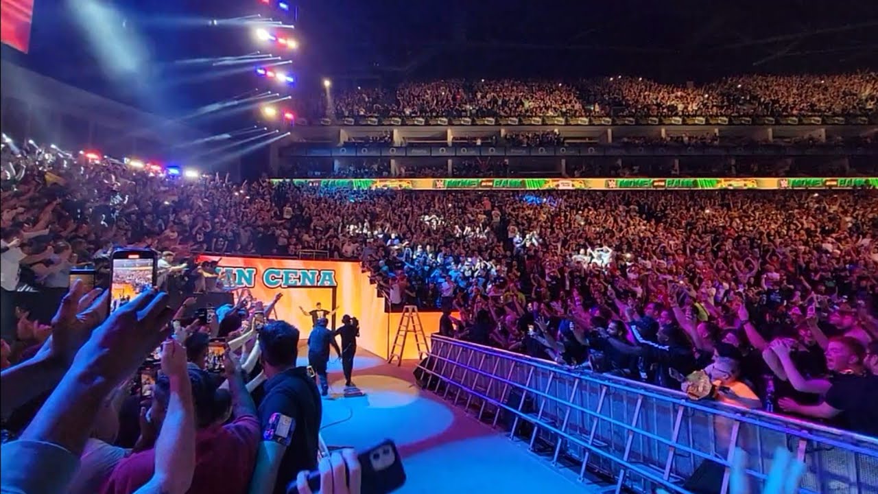 WWE Money In The Bank, John Cena's (SURPRISE RETURN!) entrance (1 July 2023, London, UK - The O2)