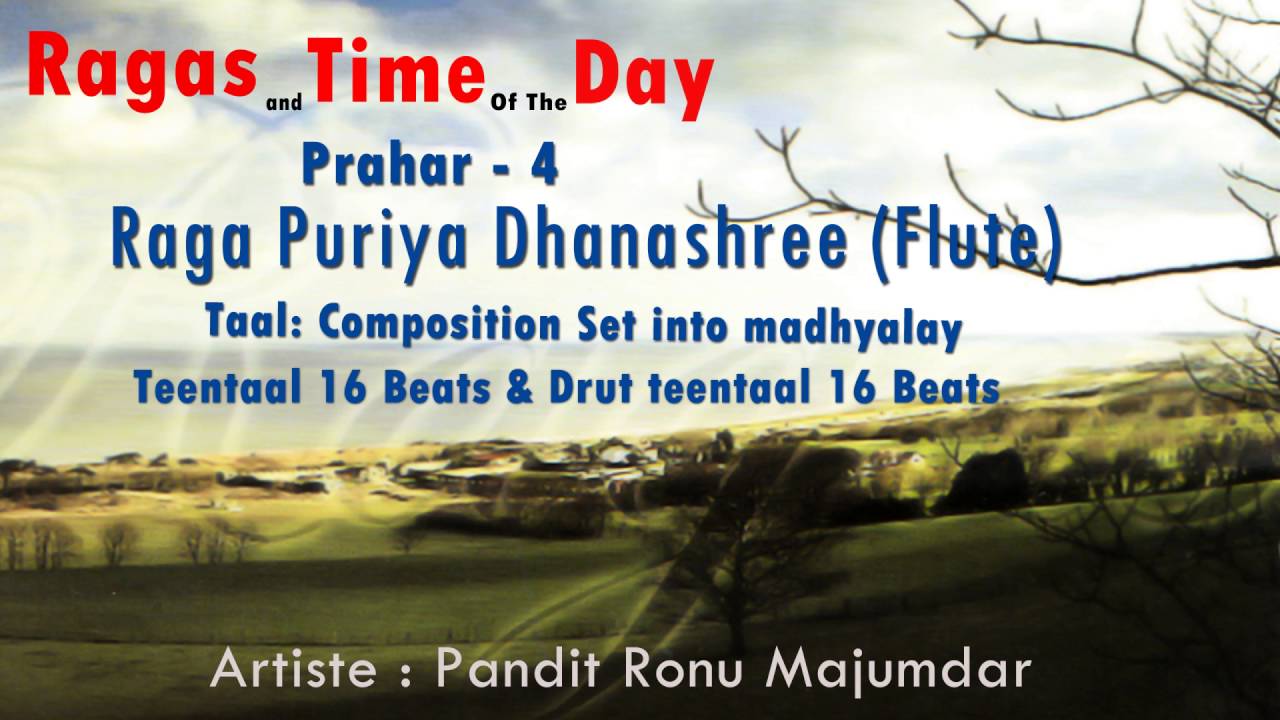 Ragas and the time of the Day -Prahar 4 | Raag Purya Dhanashree |  Flute| Pt. Ronu Majumdar
