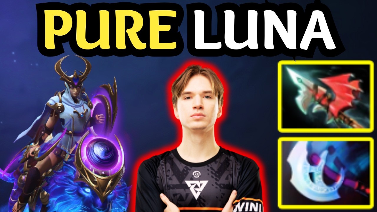 🔥 How PURE Plays LUNA Carry &mdash; 16000 MMR Farming & Teamfight 🔥 Dota 2 Gameplay
