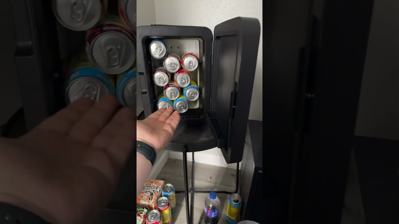 Mini fridge review- #frigidaire #gamer#streamer #energydrink #walmart#fortnite #streamer #subscribe