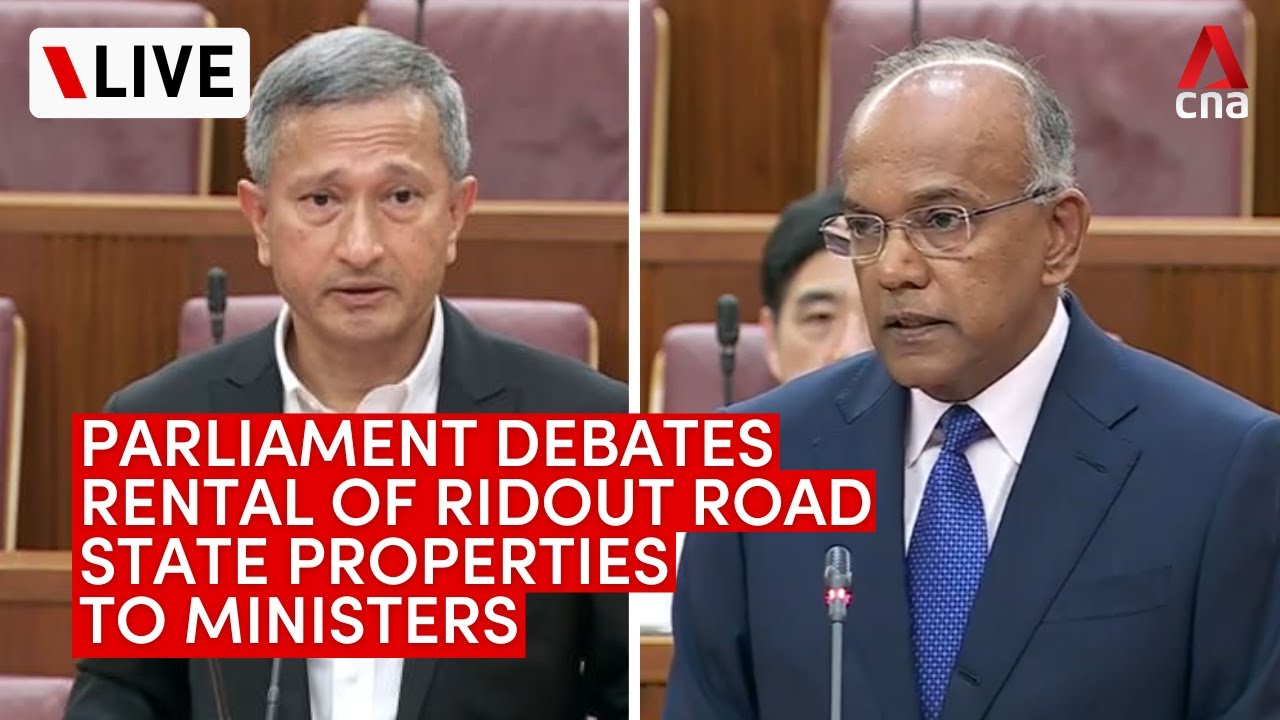 [LIVE] Singapore parliament on rental of Ridout Road properties to ministers Shanmugam, Balakrishnan