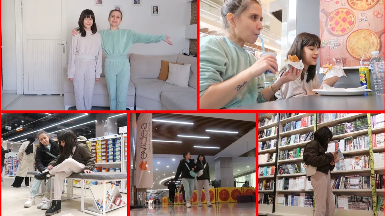 ANNE KIZ GÜNÜMÜZ🥰KIZIM İLK KEZ ISLAK HAMBURGER YEDİ😊KIŞLIK BOTLARINI ALDIK👍AVM'DEN ALDIKLARIMIZ❓️