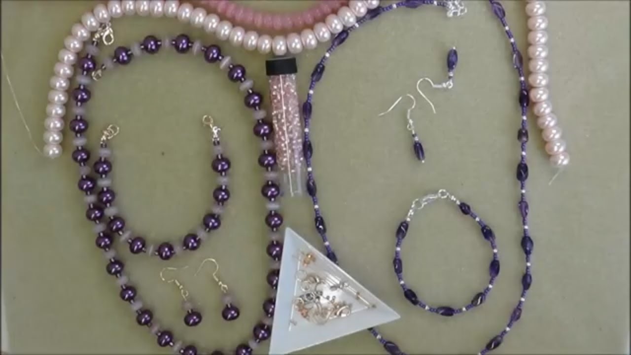 Bead Stringing Designs.....Let's Get Beading....