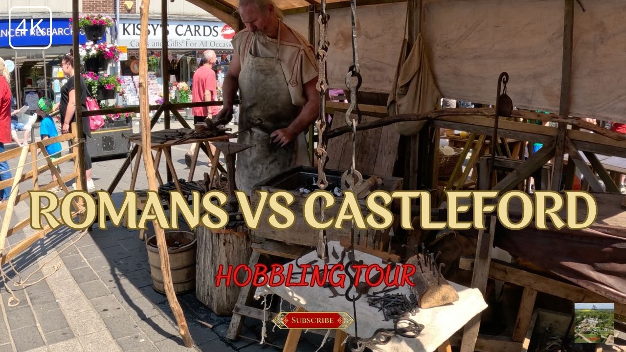 ROMANS VS CASTLEFORD  (A LOOK AT THE TOWN ON ROMAN DAY) 4K