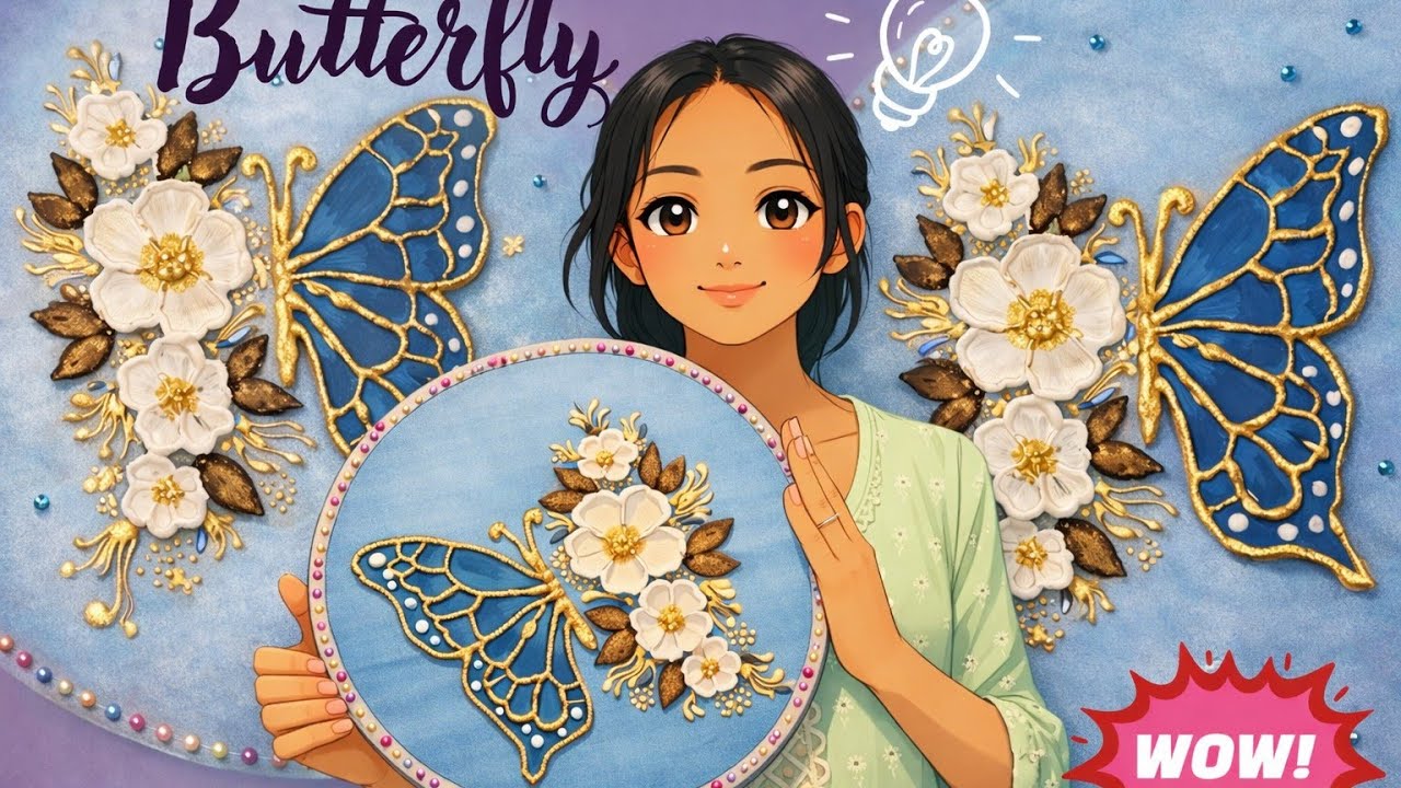 Oh no 😱!! 🙄 This Butterfly Craft was amazing😱 | Easy & Beautiful Design 🥰@Diptiscraftdiary 