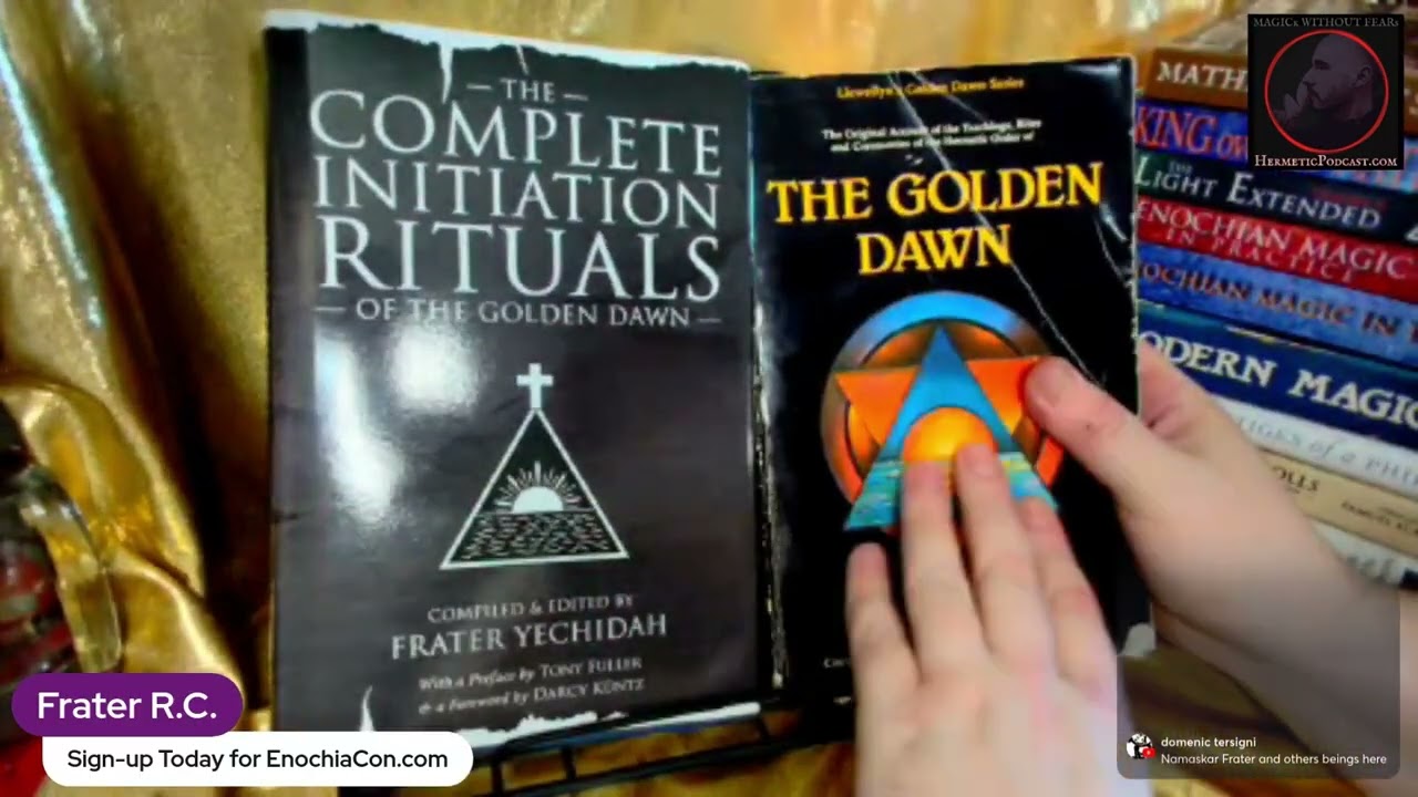 Hermetic Golden Dawn Books Reviewed - Edited Livestream #2 | HERMETIC PODCAST with Frater R&there4;C&there4;
