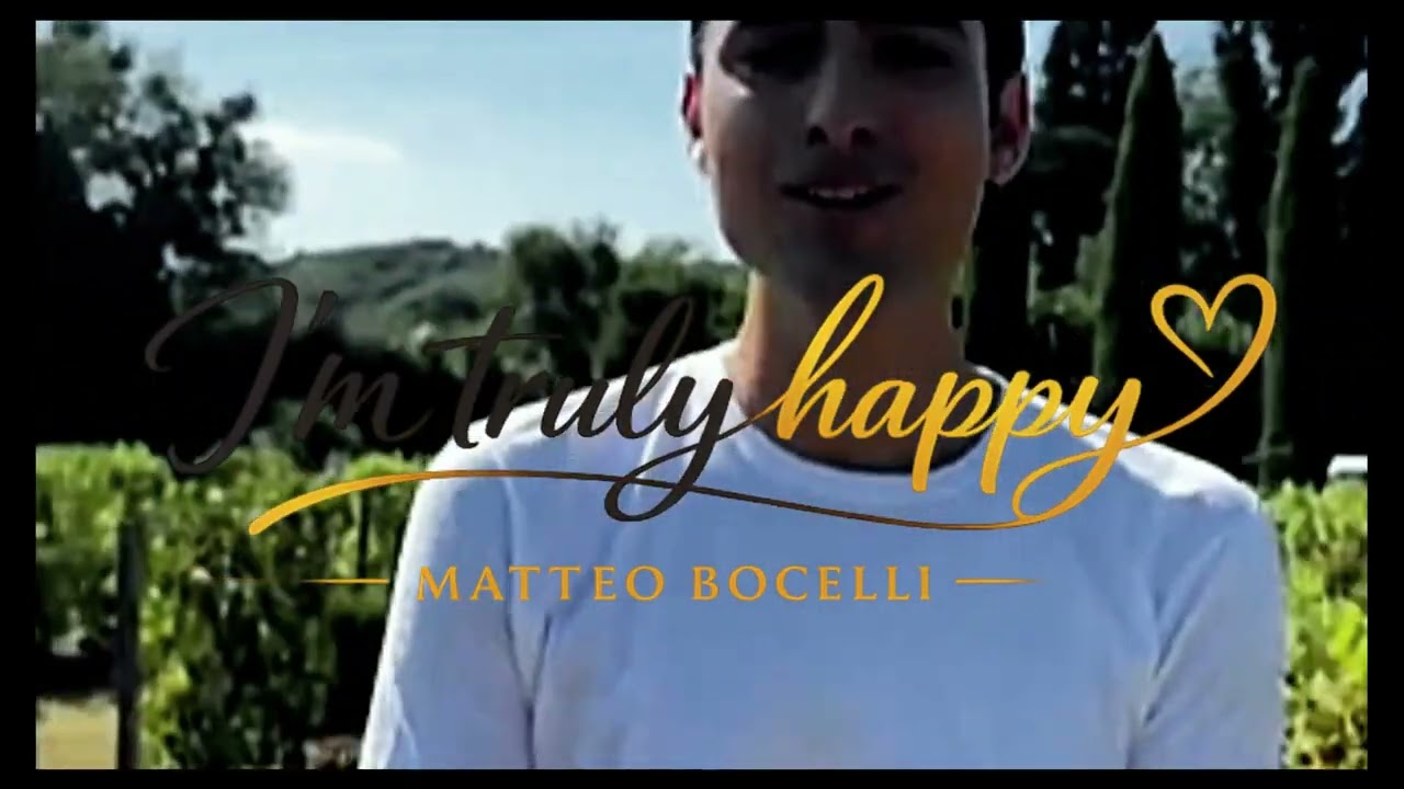 MATTEO BOCELLI “Truly Happy, Deeply Grateful”