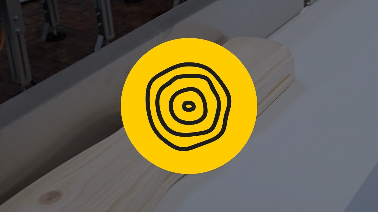 Packaging of wooden panels on beck-Multiplex MP and beck-shrink tunnel HV 602 HPLS
