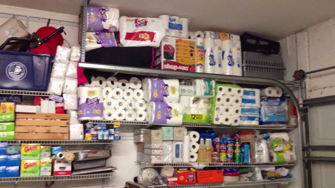 Preppers Garage Tour Reorganization of SHTF Supplies :)