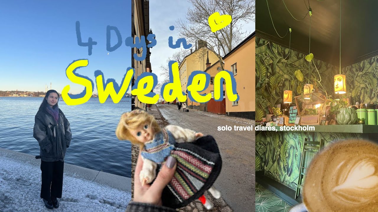 SOLO TRAVEL DIARIES IN SWEDEN, Stockholm 🇸🇪VLOG, cafe hopping, fika, trying new vegan places 🍃