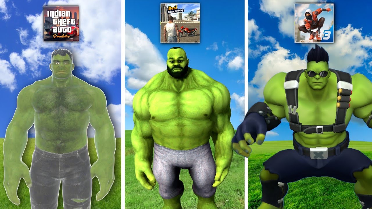 Hulk in All Indian Mobile Games | Which Hulk is Best