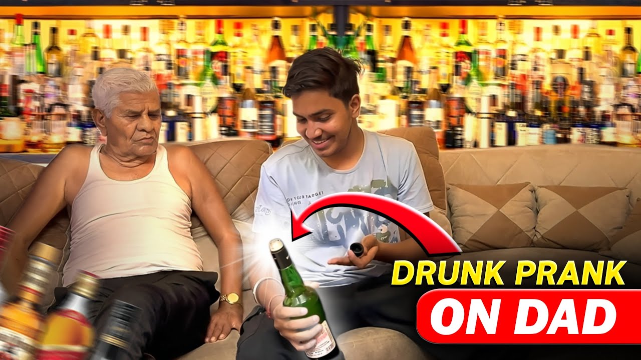 DRUNK PRANK ON PAPA🍾 | BELT SE PITAYI 🤣| DARU PIKE AAYA GHAR PER😱 | khatarnaak pitayi😭