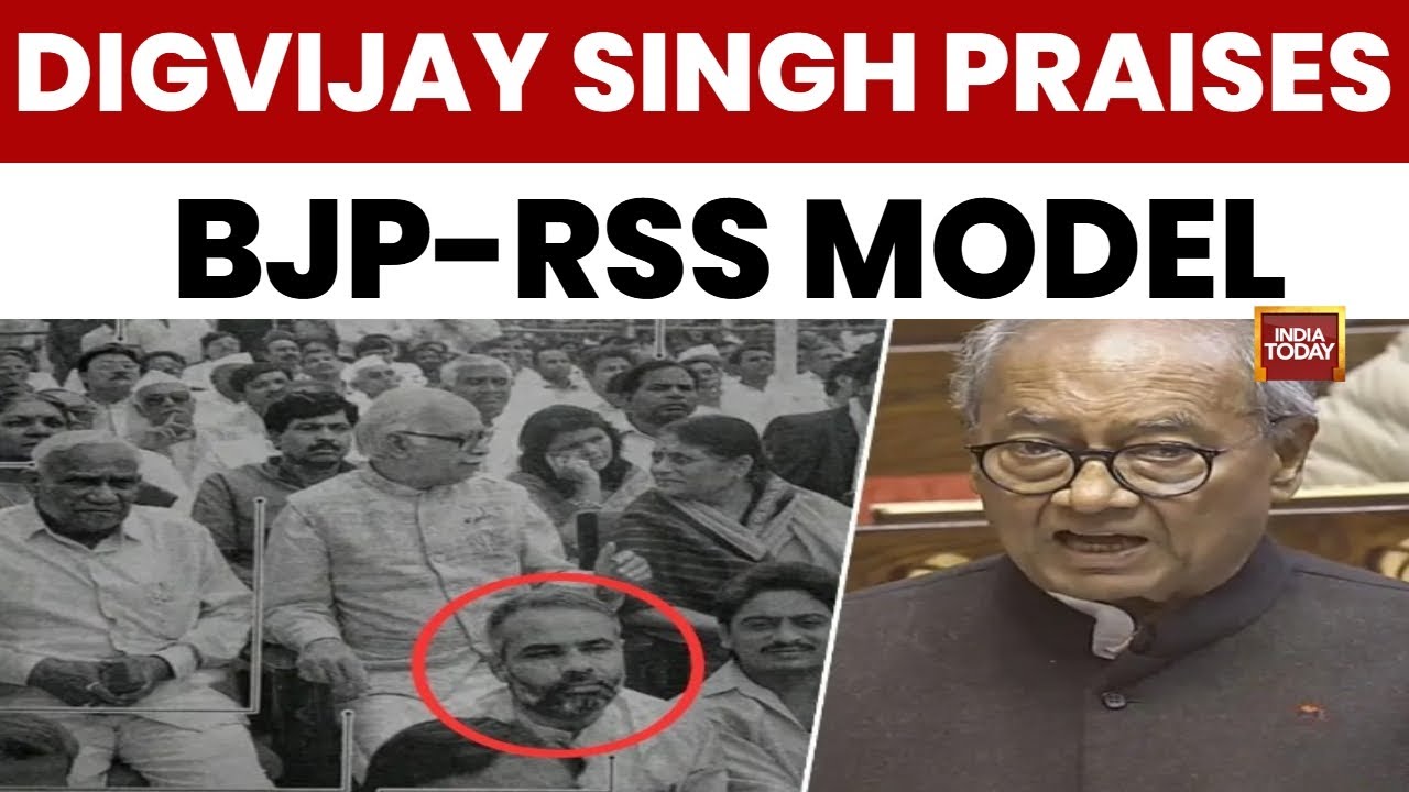 Congress News: Digvijay Singh Praises BJP-RSS Model, Warns of 'Sleeper Cells' In Party | India Today