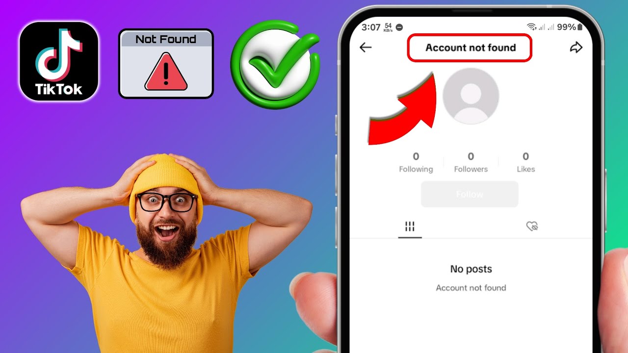 How to Fix TikTok Account not found Problem | TikTok Account not found