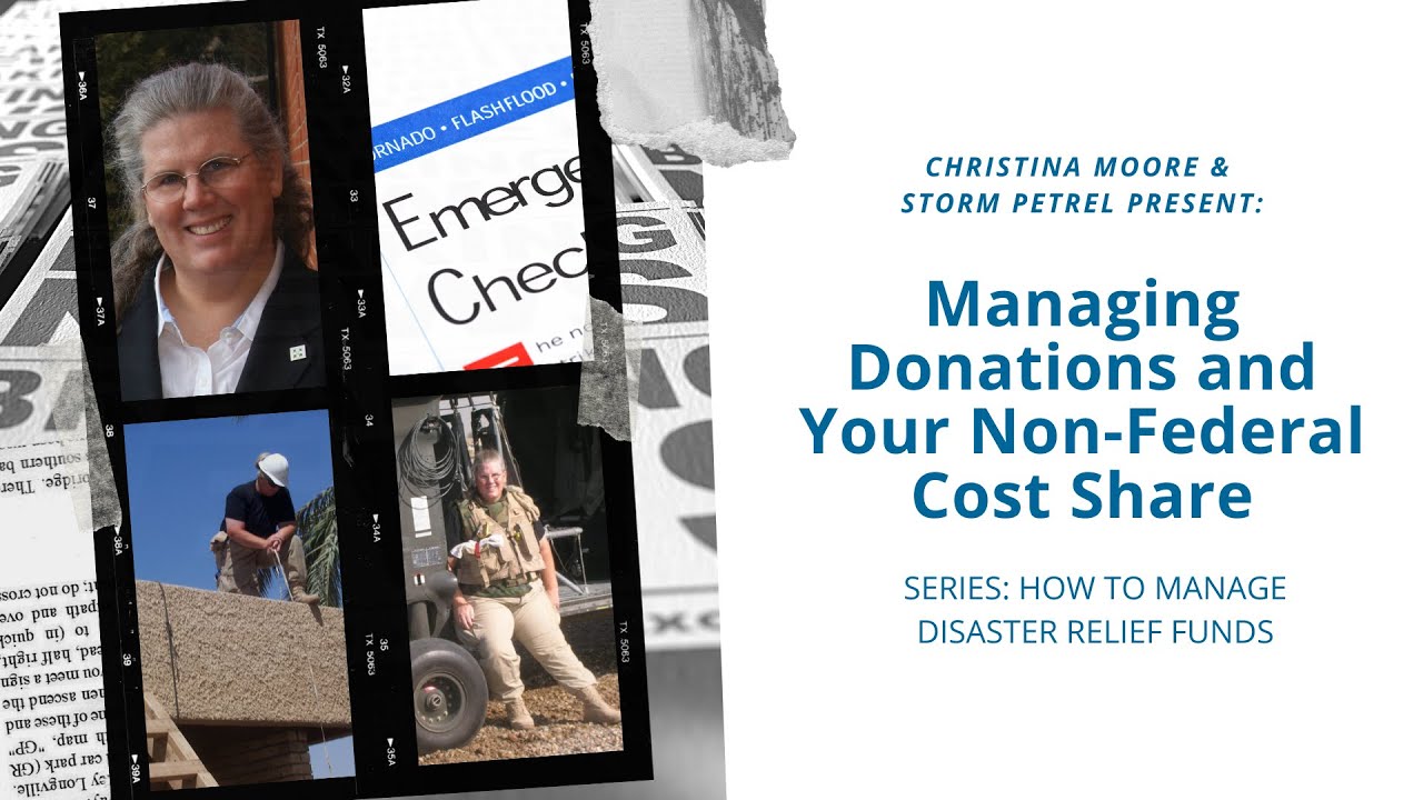 Managing Donations and Your Non-Federal Cost Share