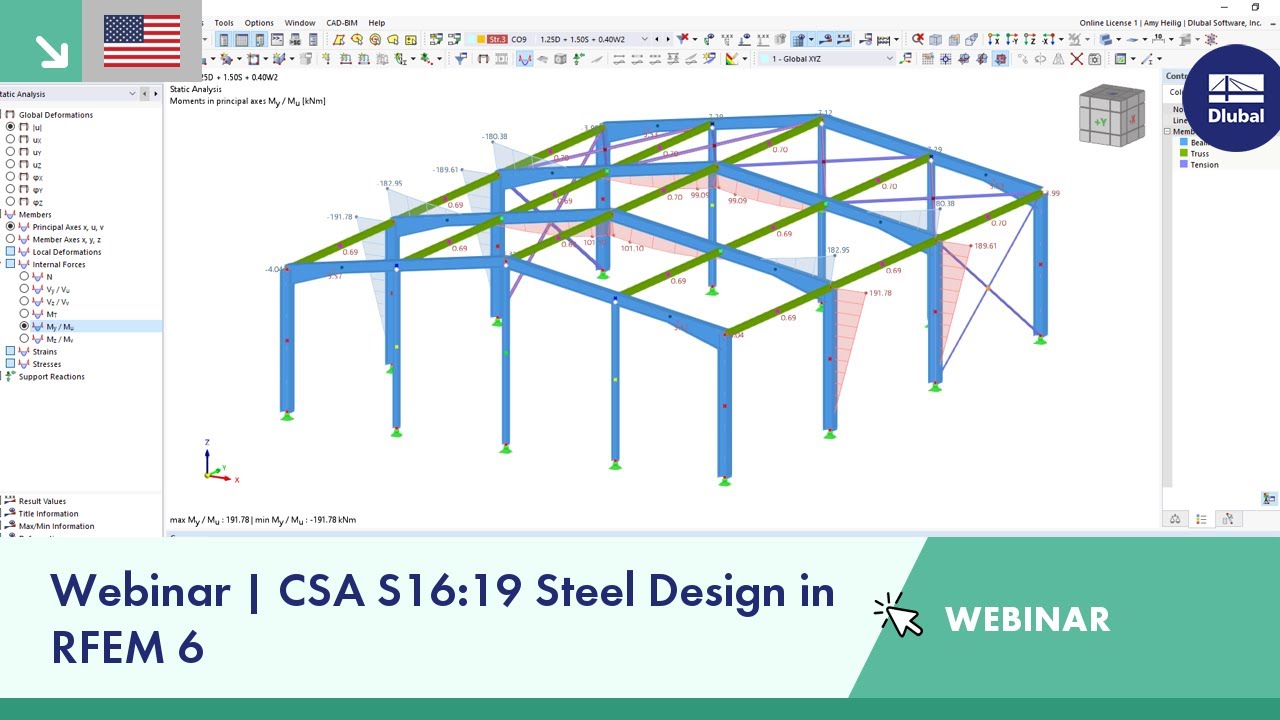Webinar | CSA S16:19 Steel Design in RFEM 6