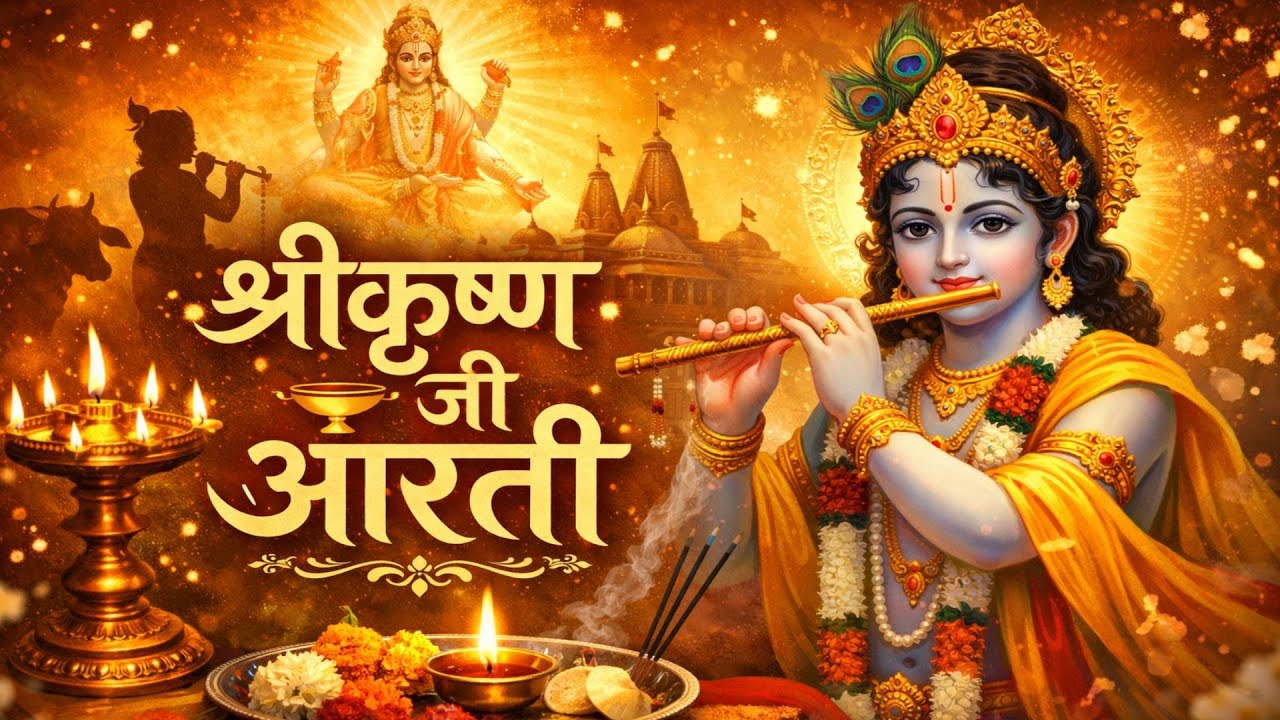 श्री कृष्ण जी की आरती | Bhajan for Peace & Positivity