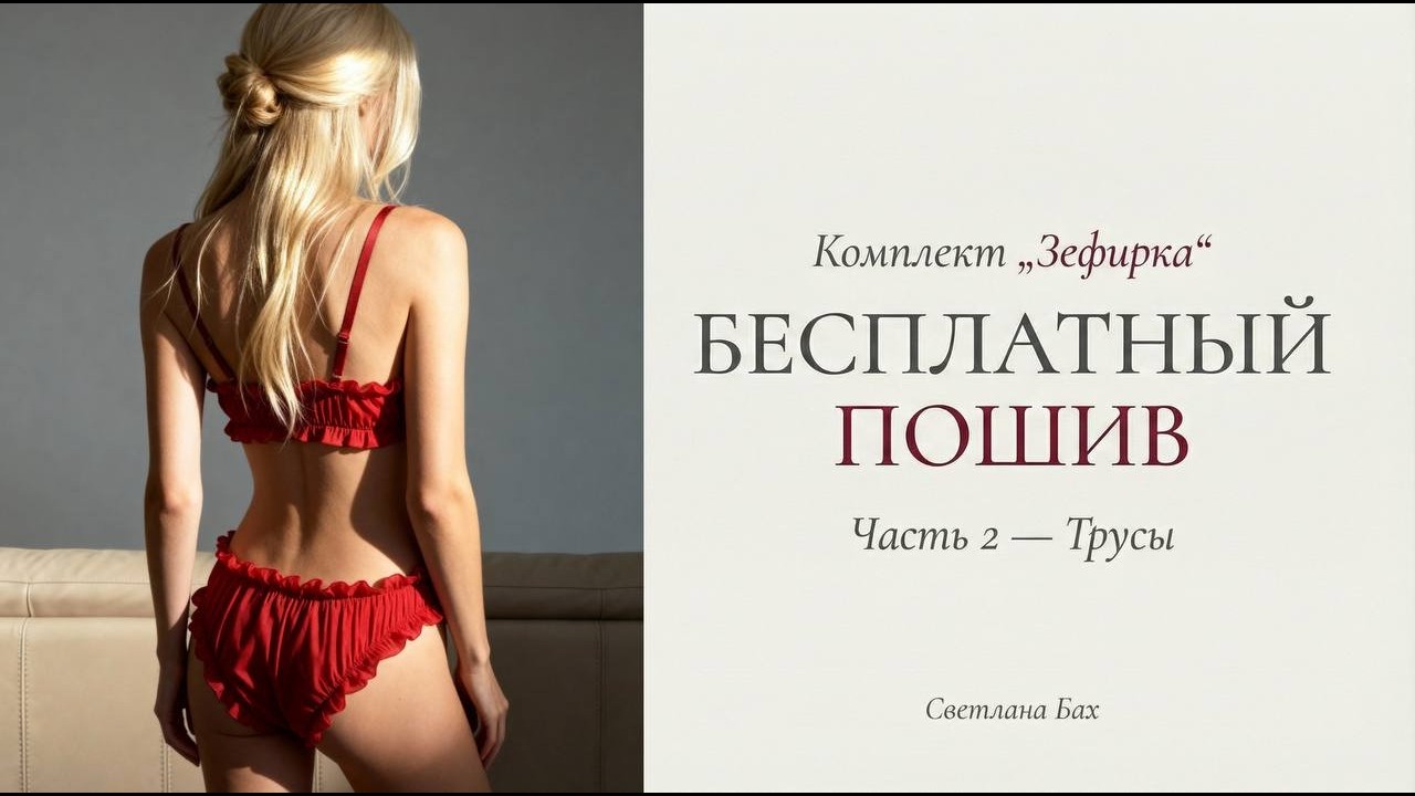 Шьем комплект нижнего белья. 2 часть 