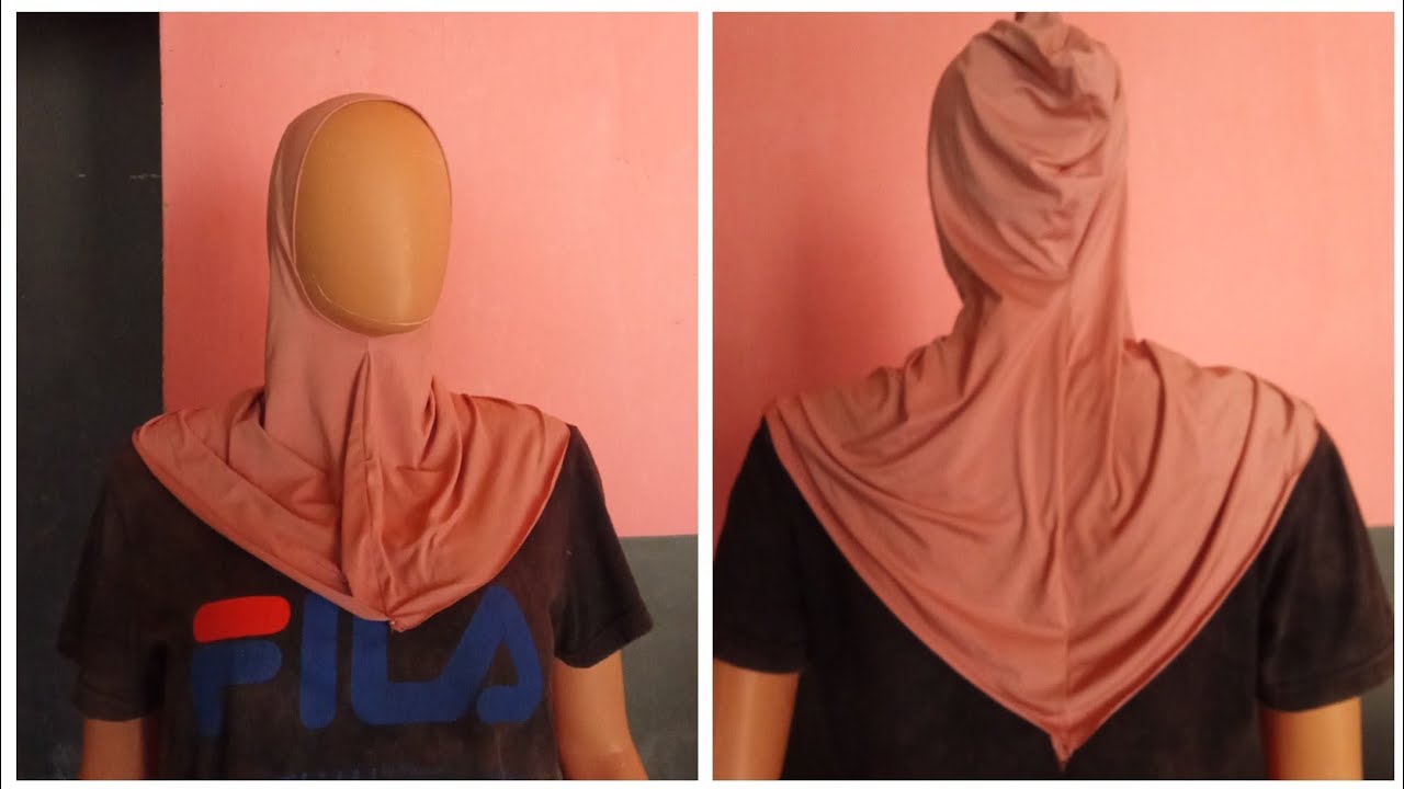 Dly!!! Ninja under scarf cap cutting and sewing/ready-made inner cap.( very simple tutorial)