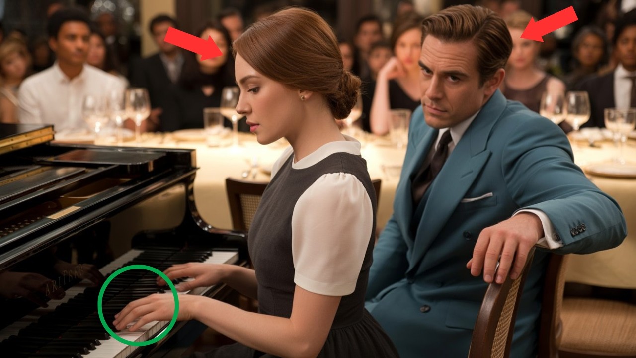He Forced the Waitress to Perform Piano to Humiliate Her—But Her Talent Astonished the Entire Room!