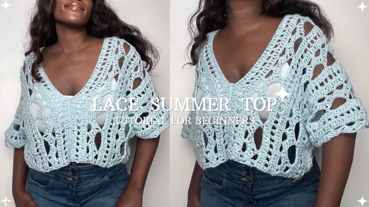 This Crochet Lace Top Is So Easy, It’s Addictive 😍 | 2-Rectangle Summer Tee & Blouse for All Sizes