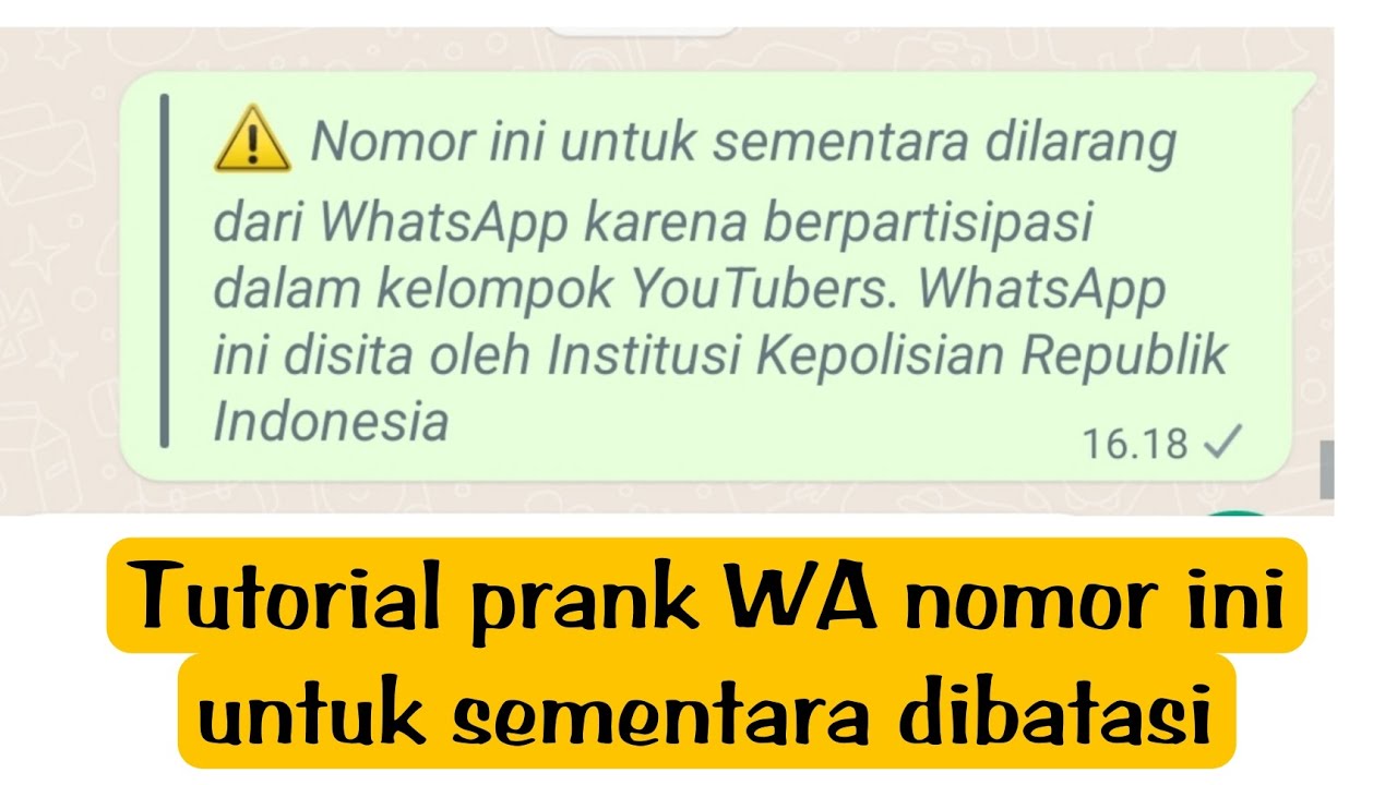 How to make a WhatsApp text confiscated by the police prank