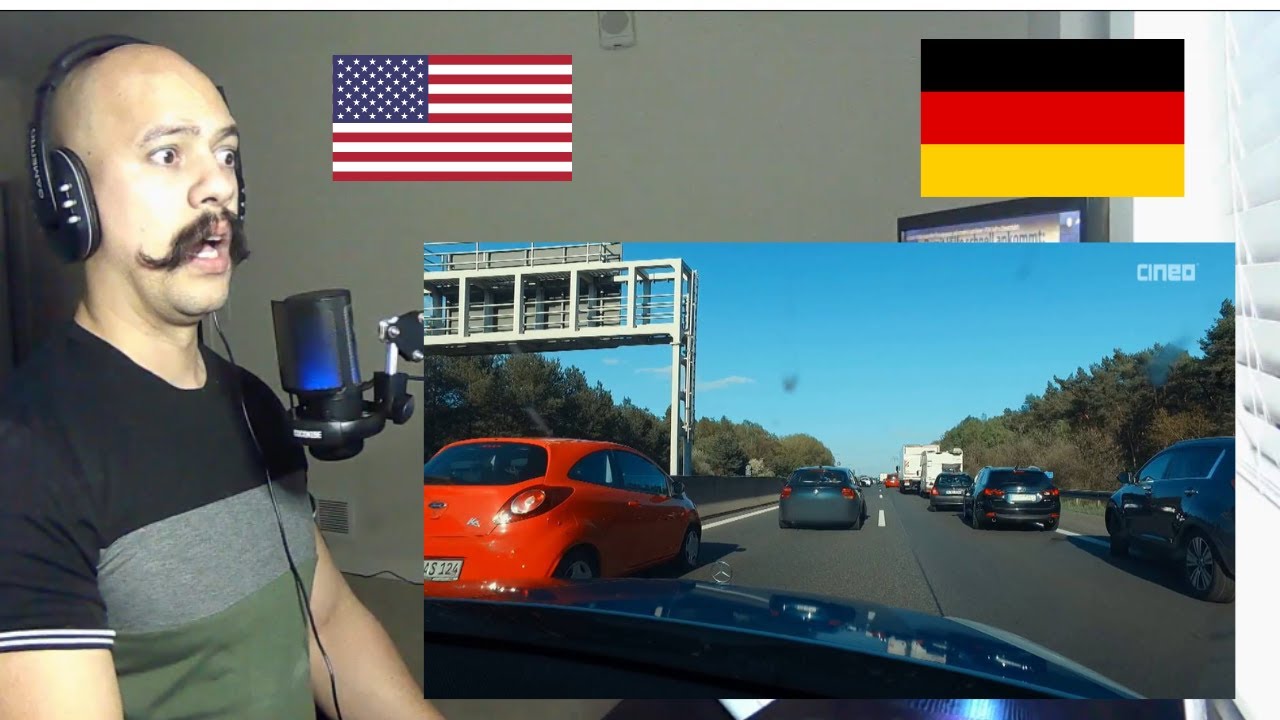 American Reacts To Autobahn-Polizei kontrolliert Rettungsgasse und ermahnt Autofahrer