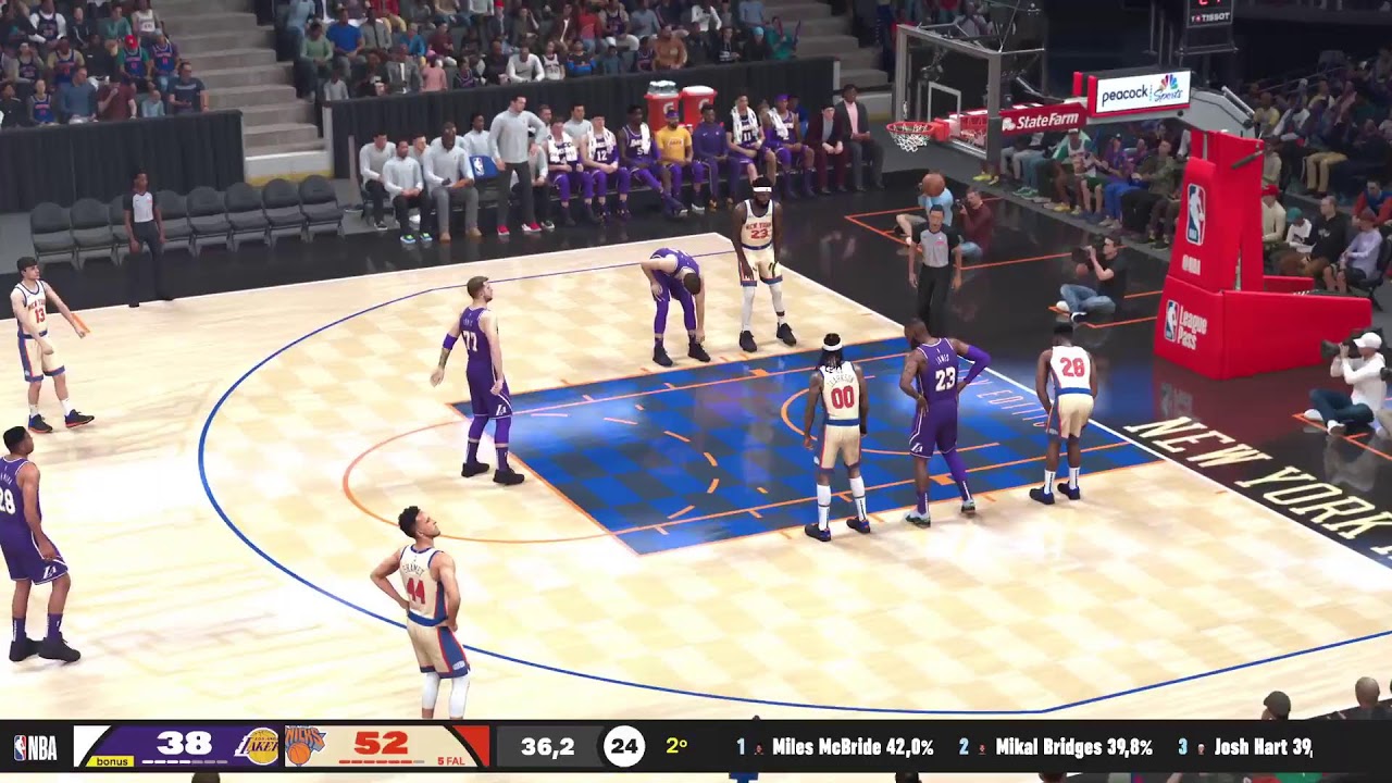 Knicks Lakers 1st half