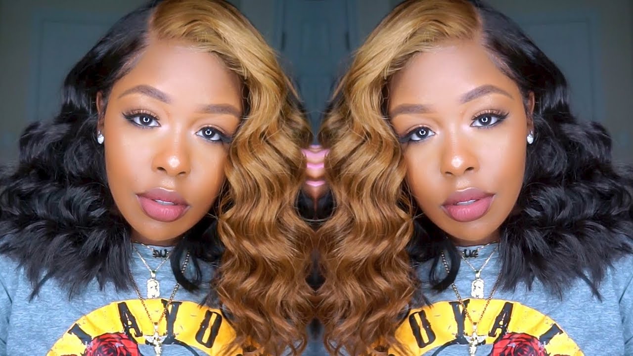 The Infamous Custom Half Blonde and Black hairstyle ft. Omgherhair.com