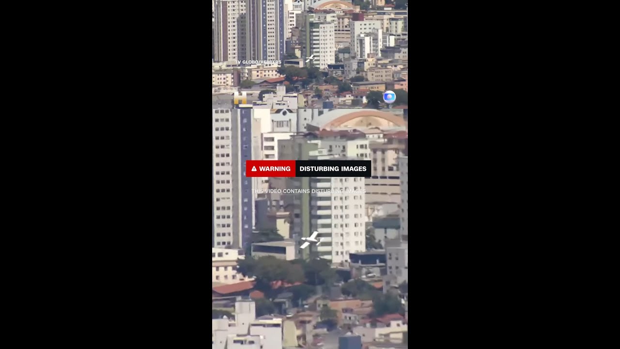 Small airplane crashes into building in Brazil, killing at least two people