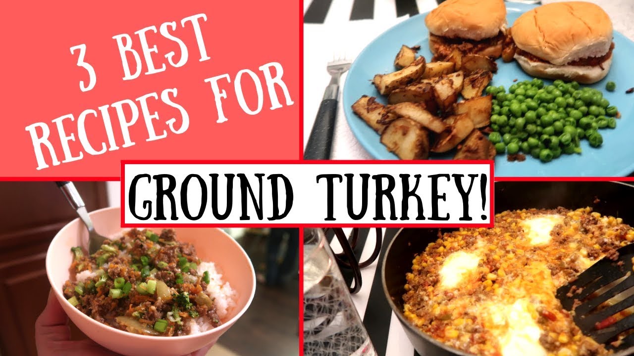 GROUND TURKEY RECIPES! THE BEST WAYS TO MAKE GROUND TURKEY / CHEAP DELICIOUS MEALS!
