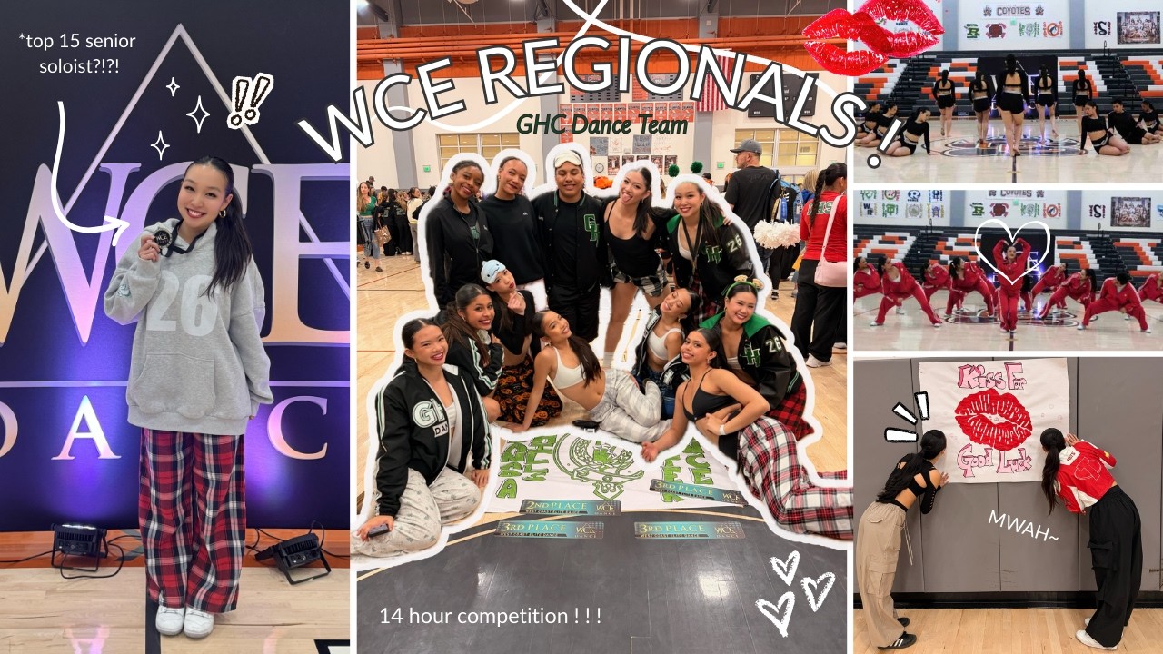 WCE DANCE REGIONALS 2026 VLOG🥇| grwm, 14hr, comp, awards, & more! 