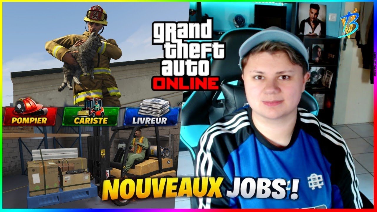 JE DÉCOUVRE LES 3 NOUVEAUX JOBS SUR GTA ONLINE ! (POMPIER, CARISTE...)