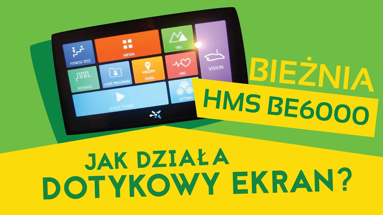Bieżnia HMS BE6000 nowy panel 2022 jak działa dotykowy ekran?
