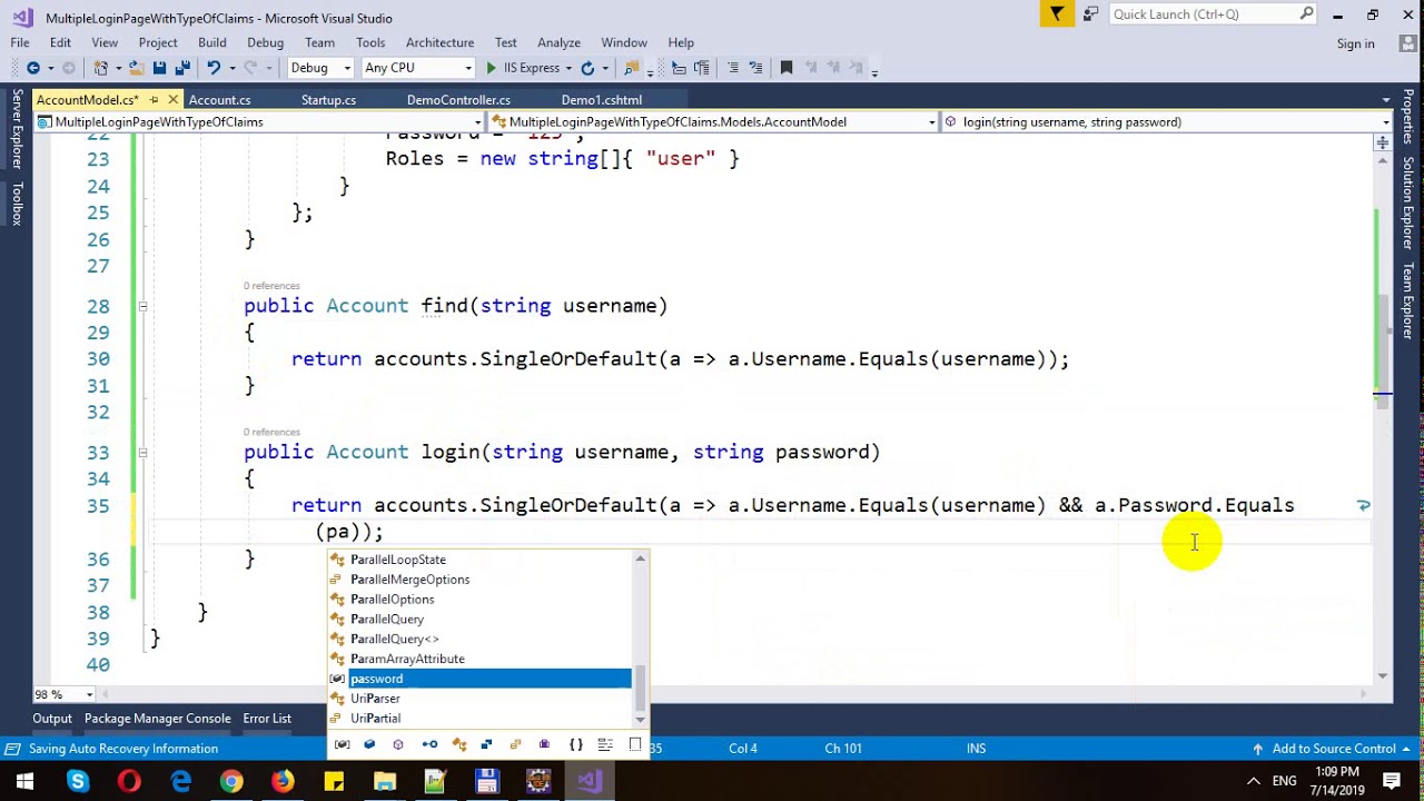 Multiple Login Page for Different Type of User in ASP.NET Core MVC