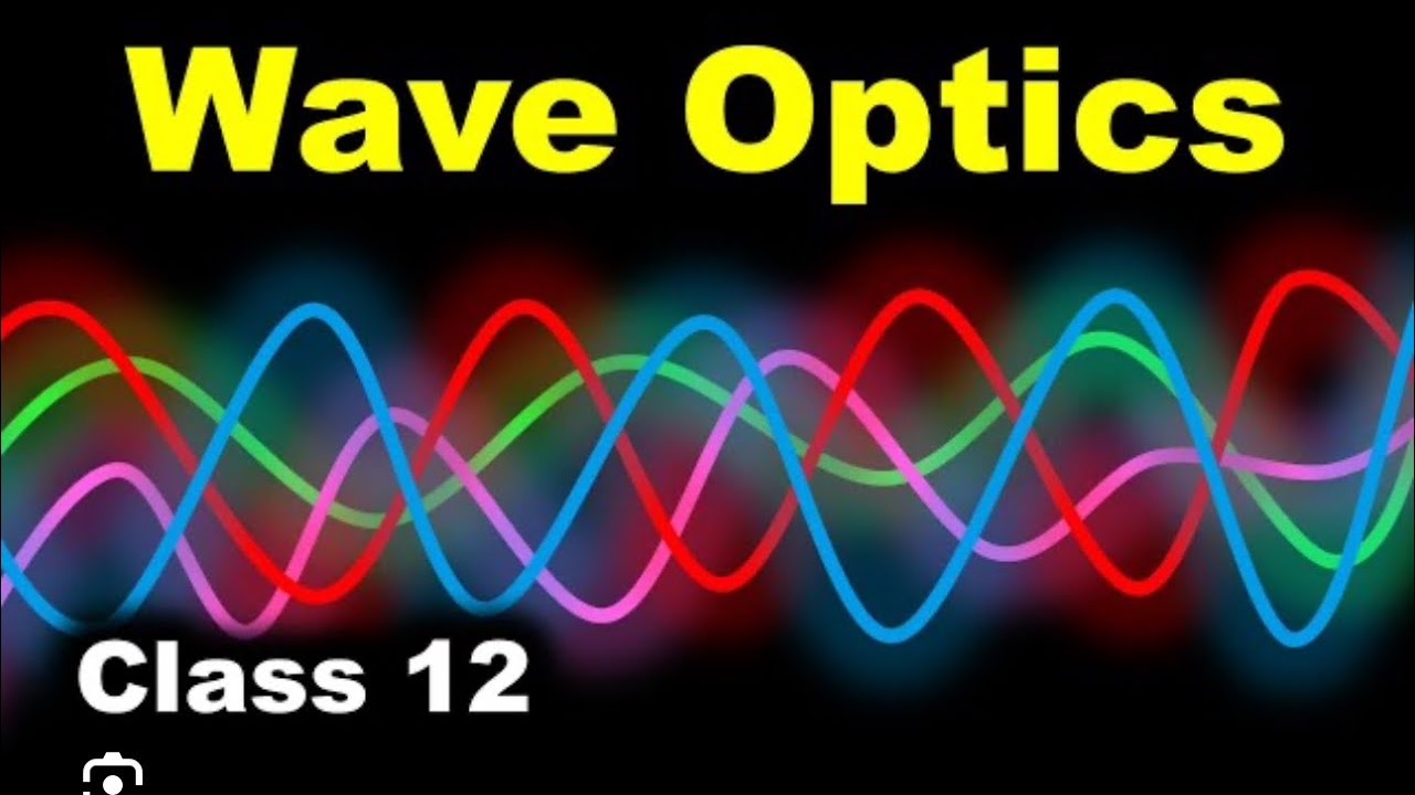 Optics - Ray, Wave Class 11 12 Foundation JEE NEET MHTCET NDA CET CUET