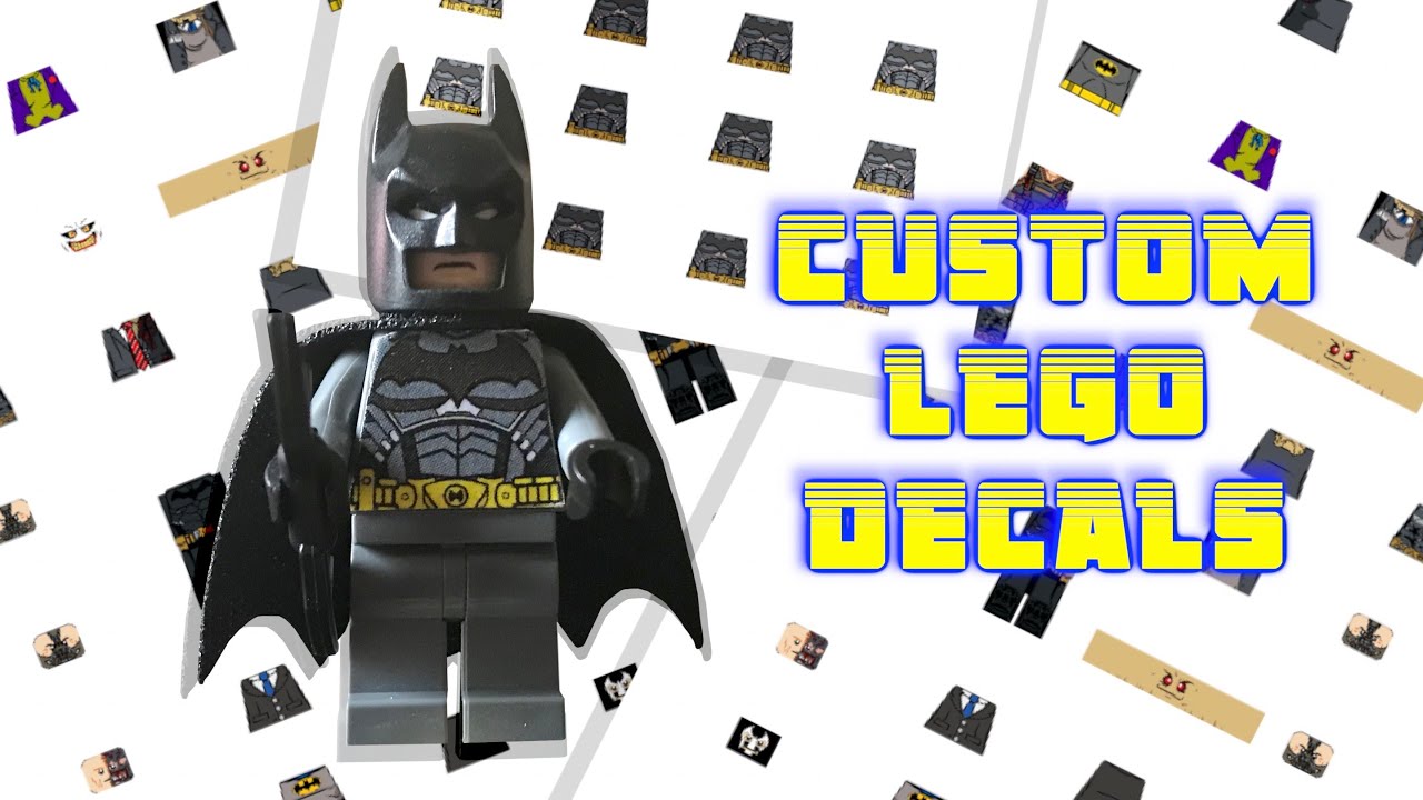 How to Make Custom LEGO Minifigure Decals/Stickers!